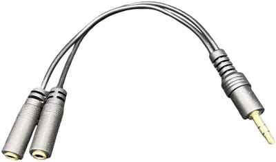 Dailygoody - Headphone Splitter - 3.5mm Y-Splitter - Male naar 2 Female - Gold Plated Audio Kabel - Ideaal voor muziek - Geluidskwaliteit verbeteren -...