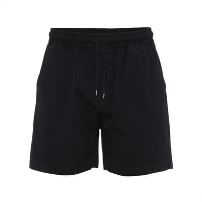 Twill Short broek Colorful Standard Organic deep black