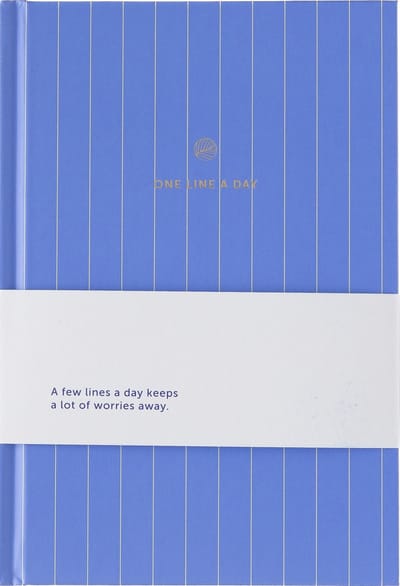 A-Journal - One Line a Day - Dagboek 5 jaar - Toile de Jouy blauw