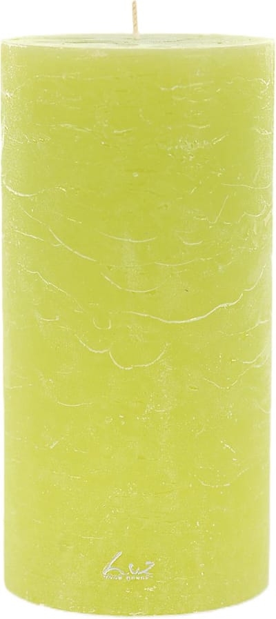Rasteli Luz Your Kaars Cilinder Groen lime Groen D 10 cm H 20 cm