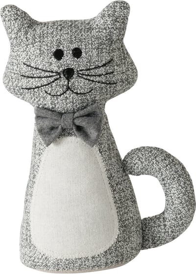 Deurstopper Kitty met grijze strik