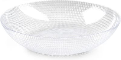 PlasticForte Fruitschaal - D30 x H6.5 cm - saladeschaal/ serveerschaal - kunststof - transparant