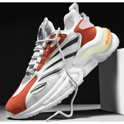 Herenschoenen Zomer Nieuwe Casual Schoenen Lichtgewicht Heren Sportschoenen Ademend Dikke zool Oude Schoenen Heren 44 gray