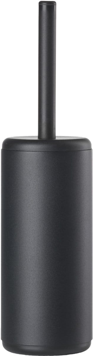 Zone Denmark Rim Toiletborstel met Houder - WC Borstel Vrijstaand - Toilet & Badkamer Accessoires - Kunststof - 38,2 x 10 cm - Zwart