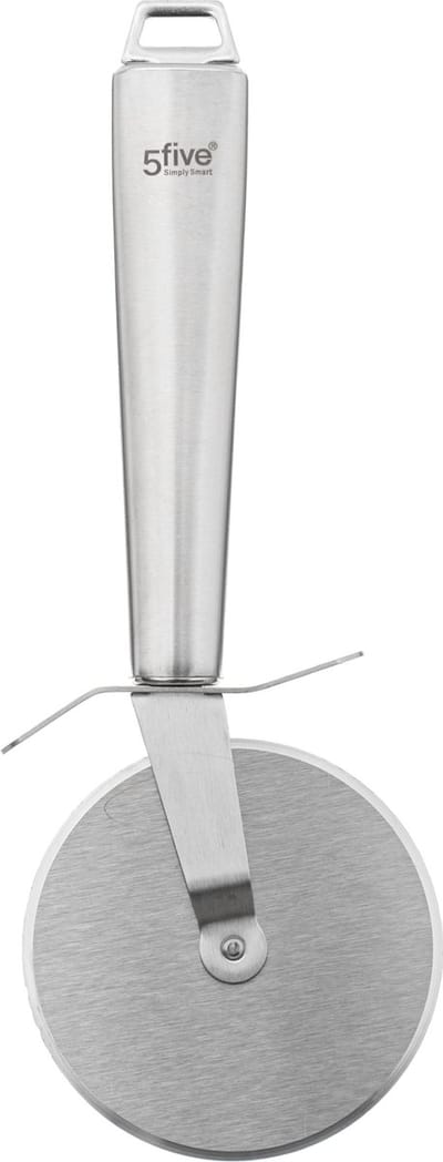 5Five - Pizza snijder-wiel de luxe - zilverkleurig - RVS - 23 cm