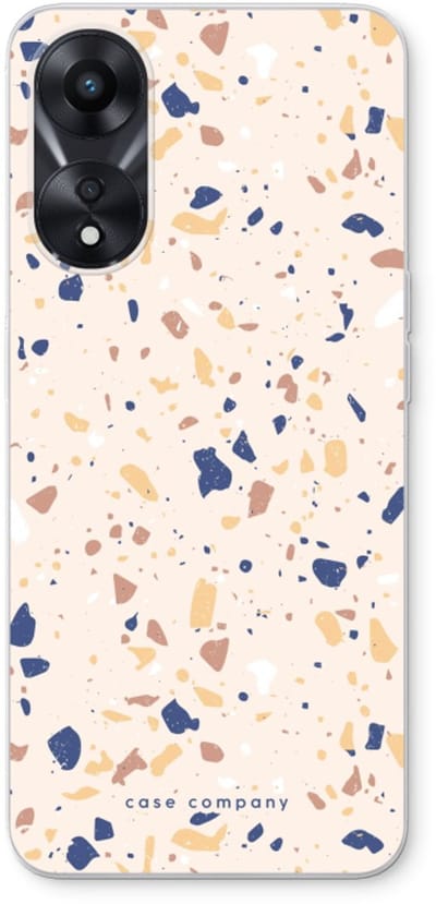 Case Company® - Hoesje geschikt voor Oppo A78 5G hoesje - Terrazzo N°23 - Soft Cover Telefoonhoesje - Bescherming aan alle Kanten en Schermrand