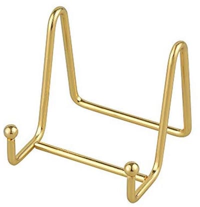 SnelShoppen - Plate Holders voor Presentatie - Plate Stand, Tafel Easel, Foto Lijst, Decoratieve Bord, Tafelgerei | Tafel Kunst - Goud 3