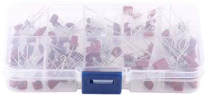 Dailygoods - Capacitors Set 10 nF - 470 nF - Inclusief Opbergdoos - 100 Stuks - Elektronische Componenten - Hoogwaardige Kwaliteit - Geschikt voor Div...