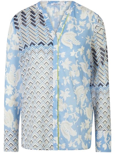 Blouse Van Peter Hahn blauw