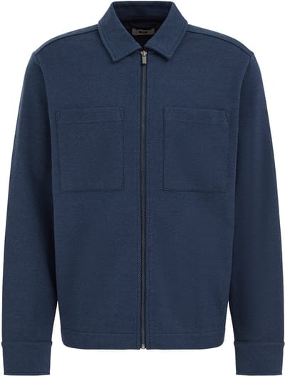 WE Fashion Heren regular fit overshirt van twill
