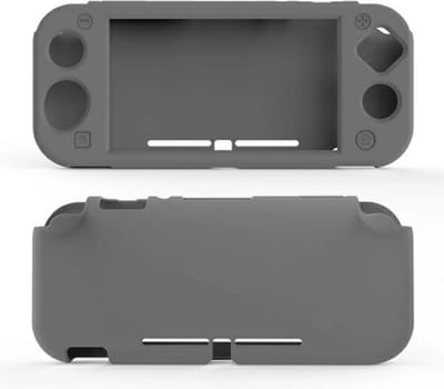 Siliconen Case Hoesje geschikt voor Nintendo Switch Lite | Beschermhoes Softcase Cover | TNS-19073 Donkergrijs