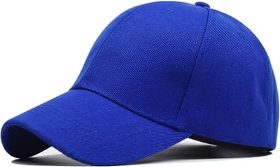 Baseball cap - 6 panelen - Kobaltblauw - Pet - Katoen - Baseballcap - Verstelbaar - Unisex - Petten - Cap