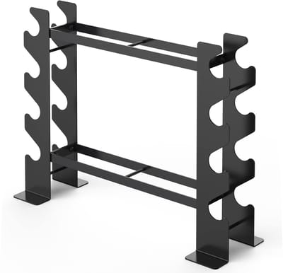 Unyqoos® Ruimtebesparende halterstandaard met meerdere lagen voor thuisfitness