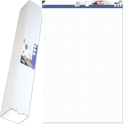 Kangaro flipoverpapier - blanco / ruit - 65 x 100 cm