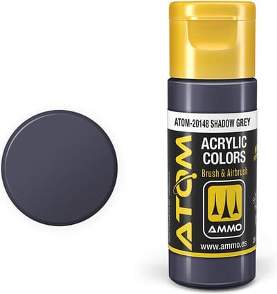 AMMO by Mig Jimenez Hobbyverf Acrylverf - MIG 20148 ATOM - Shadow Grey - Acryl - 20ml Verf flesje - 20 ml