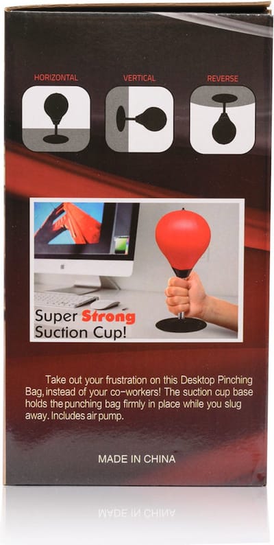 Boksbal tafelmodel - Stressbal - Mini bokszak - Punching Ball - Tafel boksbal bureau op voet - Volwassenen & Kinderen