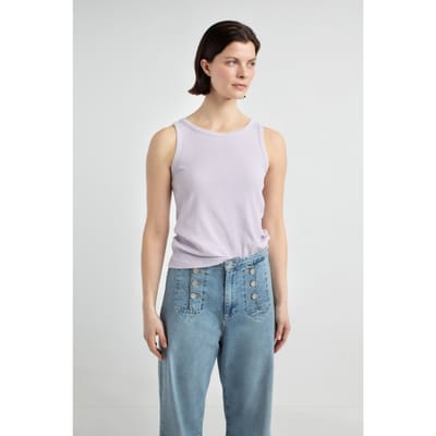 Josephine & Co Doutzen Tank Top Light Lilac Maat: XS | Mouwloze Tops Outlet | Dames | Paars