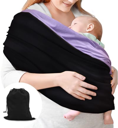 Unyqoos® Elastische babydraagdoek van biologisch katoen voor comfort en veiligheid