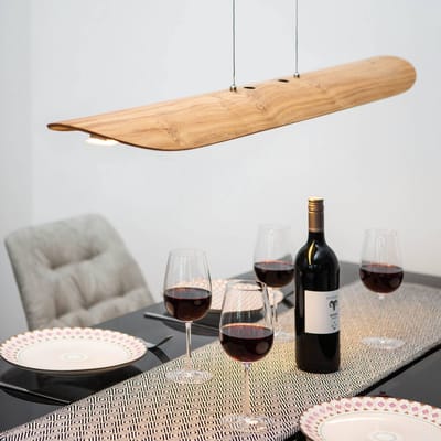 Elobra LED hanglamp Colombia XL, asteiken natuur