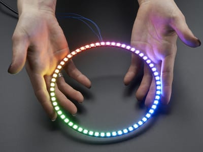NeoPixel RGB 1/4 Ring - 60 van Adafruit 1768