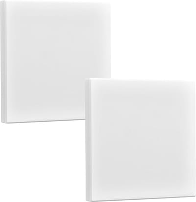 Blinde Afdekking voor Inbouwstopcontacten, Gatenloze Plug Covers voor Ongebruikte Stopcontacten of Schakelaars, Set van 2, 8.7 x 8.7 cm, Perfect voor Veiligheid en Esthetiek