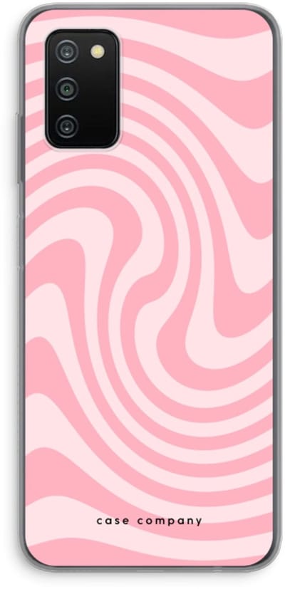 Case Company® - Hoesje geschikt voor Samsung Galaxy A03S hoesje - Swirl Roos - Soft Cover Telefoonhoesje - Bescherming aan alle Kanten en Schermrand