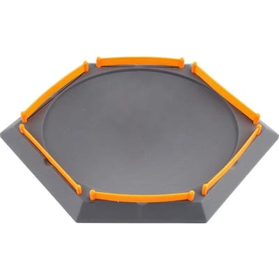 Arène Gyro Plateforme Circulaire/Hexagonale en Plastique Table de Jeu pour Enfants Plateforme de Combat Accessoires Gyro Projets de Divertissement TMZ