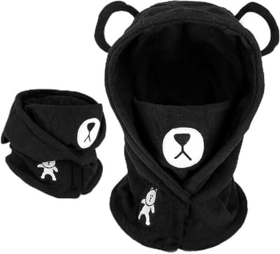 Thermische Fleece Balaclava met Dierenthema voor Kinderen - Multifunctionele Winddichte Ski Masker, Warme Hoed en Nekwarmer voor Jongens en Meisjes
