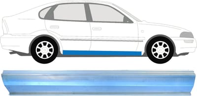 Reparatie dorpel voor Toyota Corolla E10 1991-1998 / Rechts