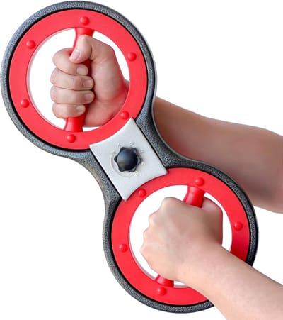 Arm Krachttrainer - Oefenapparaat Onderarm - Thuis Krachttraining - 360 Graden Rotatie - 6 Pond - Rood
