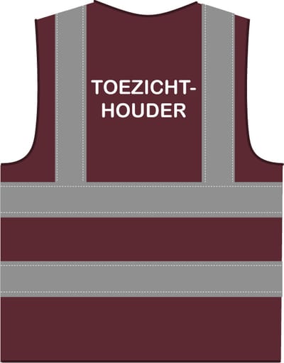 Hesje toezichthouder RWS bordeauxrood