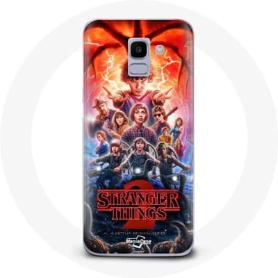 Hoesje voor Samsung Galaxy J6 2018 Stranger Things Poster Seizoen 2