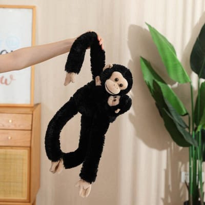 3545Cm Moeder-Kind Dieren Pluche Speelgoed Lange Armen Pluizige Lemuur Orang-Oetan Aap Chimpansee Luiaard Gevuld Pluche Speelgoed Cadeau 35cm head to feet