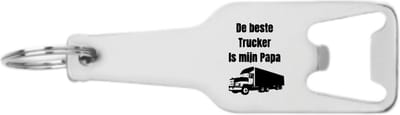 Akyol - de beste trucker is mijn papa flesopener - Vrachtwagen chauffeur - beste vrachtwagenchauffeur - best truck driver - accessoires - vrachtwagen speelgoed - 105 x 25mm