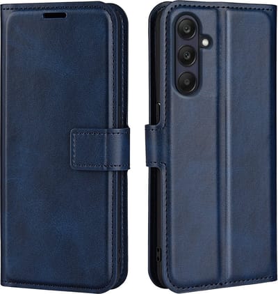Coverup Hoesje - Geschikt voor Samsung Galaxy A26 Hoesje - Coverup Deluxe Book Case - Blauw