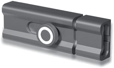 Dailygoods- Sliding Bolt Lock 80mm - Aluminium Vergrendeling - Deurslot Buitendeur - Antislip Bevestiging - Geen Boren Installatie - Geschikt voor Hout/Metaal/Glas