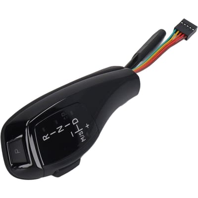 Kit de mise à niveau de pommeau de levier de vitesse à LED avec bouton de démarrage/arrêt moteur pour Série 5 E39 Série 7 E38 LHD black