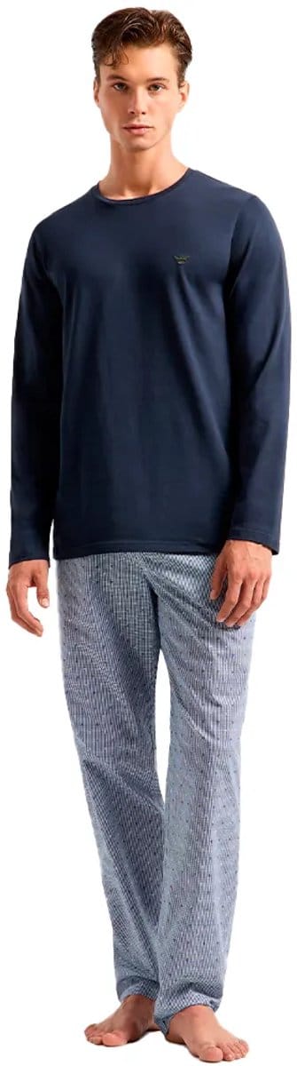 Emporio Armani 111860-4f576 Pyjama Met Lange Mouwen Blauw XL Man