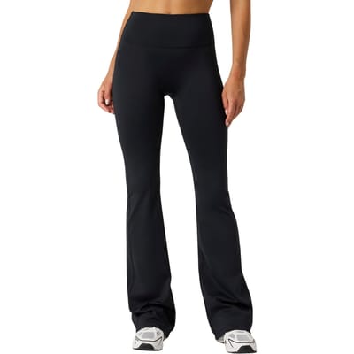 Björn Borg Sportbroek Wijde Pijp Dames - Flare Tight - Gerecycled Polyester - Zwart - Maat L