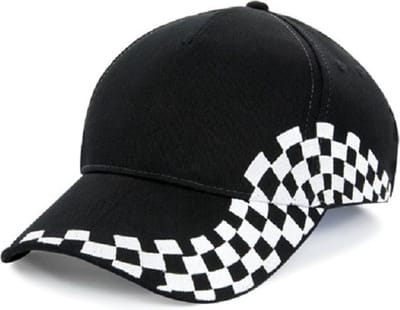 Eizook Unisex Grand Prix Baseball Cap - Zwart - Wit