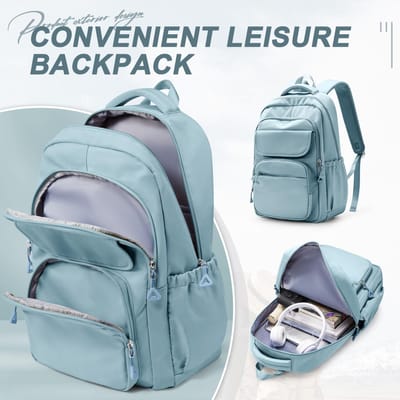 Waterbestendige schoolrugzak Nylon Casual Jeugd Lichtgewicht Tassen Verstelbare band Meisjes Boekentas Rits Student Laptop Schooltas