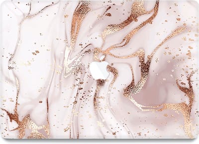 Lunso Geschikt voor MacBook Air 13 inch (2010-2017) cover hoes - case - Marble Vera