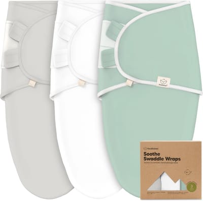 Biologisch Luierslaapzak 3-Pack - Ergonomische Baby Swaddle 0-6 Maanden