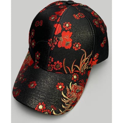 China Chic Bloem Retro Baseballpetten Nieuwe Dames Zonneklep Harde Top Veelzijdig Persoonlijk Elegant Mode Casual Buiten Petten met Klep 52-60cm