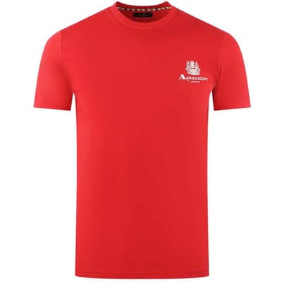 Aquascutum Heren London Aldis Logo T-Shirt (Rood)
