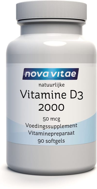 Nova Vitae - Vitamine D3 - 2000 - 50 mcg - 90 softgels