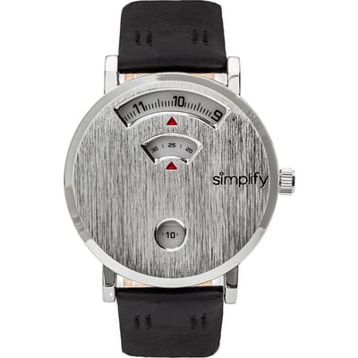 Vereenvoudig de 7000 lederen band horloge