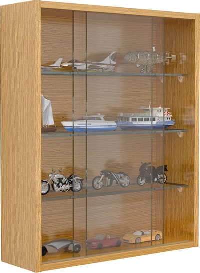 Houten glazen opknoping vitrinekast Muur vitrinekast Collectible decoratieve verzamelaar vitrinekast Drivalo M