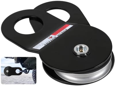Hefpulley 10 t - stalen katrol - 15 mm groefdiameter - ideaal voor offroad en bosbouw - ShopVlot