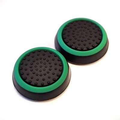 Ulanax® |Controller grips geschikt voor PS3, PS4, PS5, Xbox - Thumb grips - 2 stuks - Groen/Zwart - Gaming accessoires - Game accessoire - Playstation - Anti slip - Game |